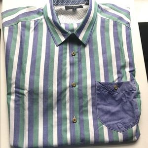 CCO Ted Baker London Casual Button Down Shirt Sz 5